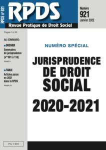 RPDS 921 : Jurisprudence de droit social 2020-2021