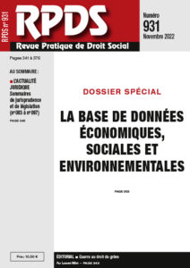 RPDS 931 - La base de données économiques, sociales et environnementales