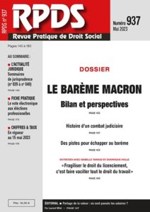RPDS 937 - Le barème Macron