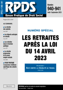 RPDS 940-941 - Les retraites après la loi du 14 avril 2023
