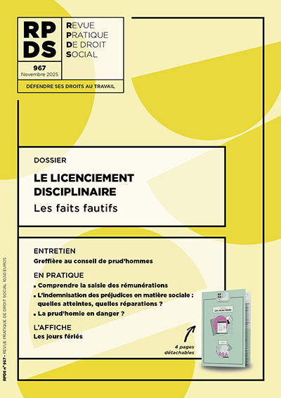 RPDS 967 Le licenciement disciplinaire