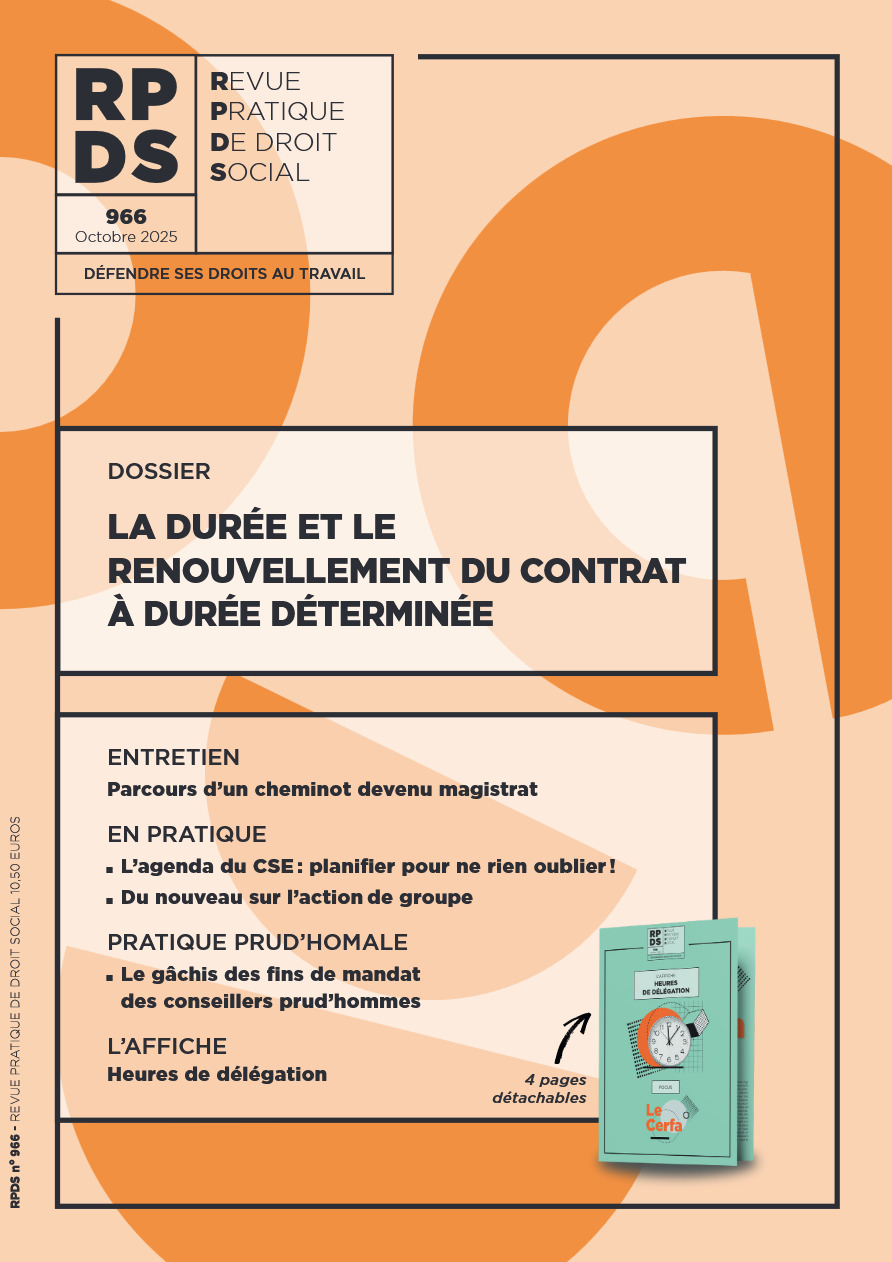 RPDS 966 Durée et renouvellement du contrat à durée déterminée