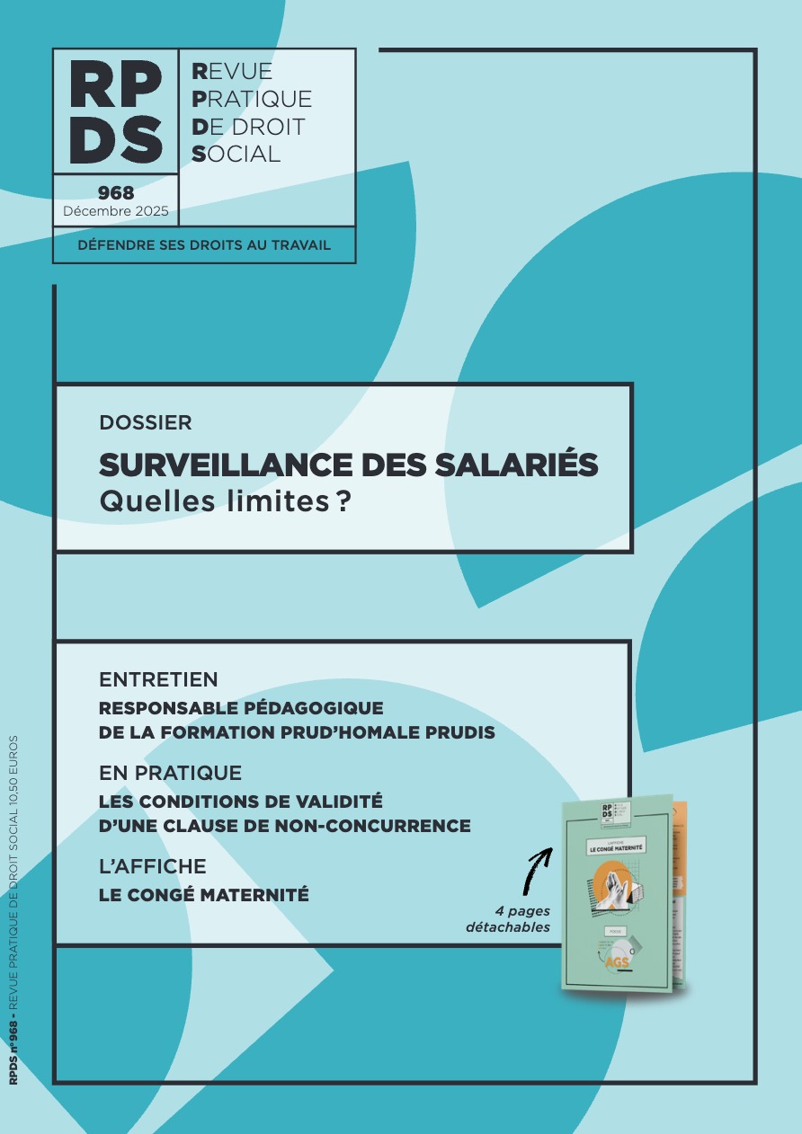 RPDS 968 Surveillance des salariés