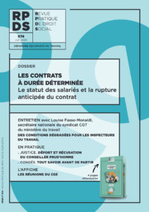 RPDS 974 - Les contrats à durée déterminée - Le statut des salariés et la rupture anticipée du contrat